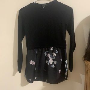 Club Monaco sweater with flower silk detail